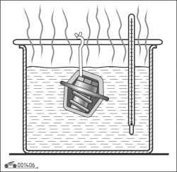 Нагревание термостата в емкости