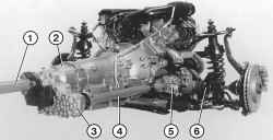 Схема трансмиссии модели 4Matic
